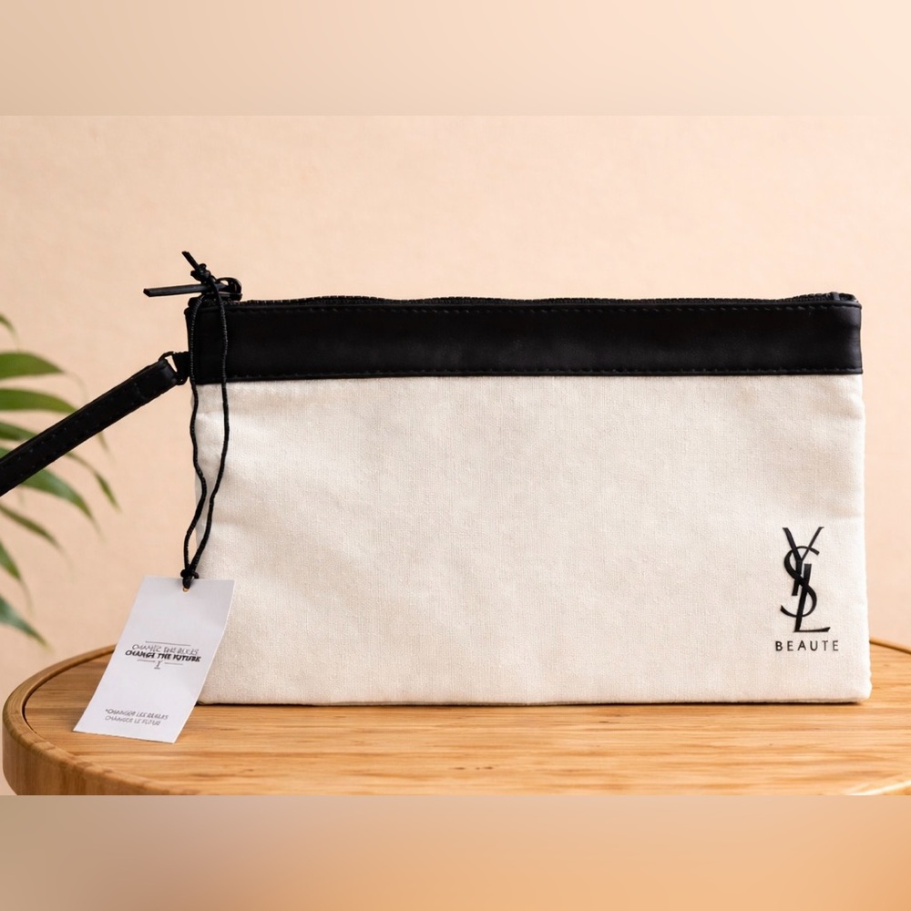 YSL Beaute GWP Canvas Vegan
Leather Pouch